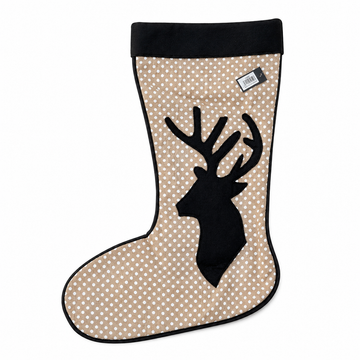 Stag Silhouette Christmas Stocking