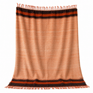 Copper Heather Fringe Throw