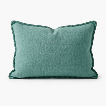 Teal Diamond Weave Bolster Cushion