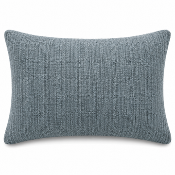 Slate Blue Plain Knit Cushion