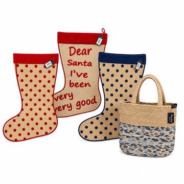 Rustic Christmas Stocking Trio