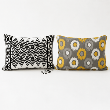 Ikat & Geometric Lumbar | Pack of 2