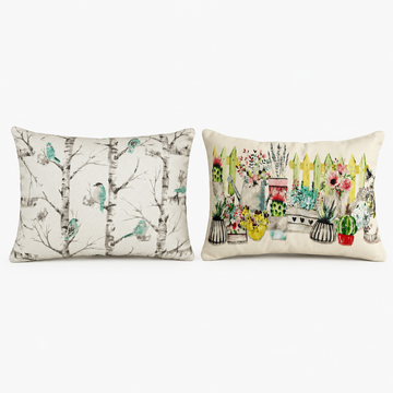 Nature Print Lumbar | Pack of 2